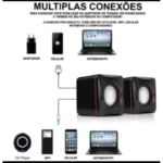 Caixa de som para computador PC notebook - Image 2