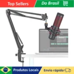 Suporte Ajustável Microfone Mesa