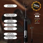 Batedor Misturador Elétrico Para Bebidas Leite Café Clara de Ovos - Imagem 6
