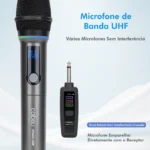 Microfone Profissional Sem Fio - Imagem 3