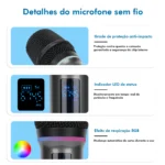 Microfone Profissional Sem Fio - Imagem 5