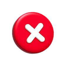 x vermelho sem fundo