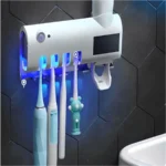 Suporte e Dispenser Automático de Pasta de Dente com Esterilizador UV