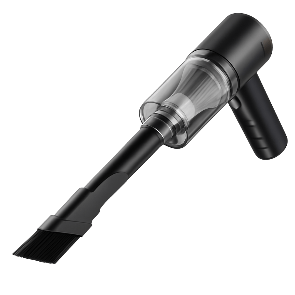 Mini aspirador de pó portátil com escova montada para limpeza de superfícies