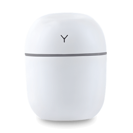 Umidificador de ar portátil ultrassônico branco com alimentação USB