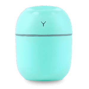 Umidificador De Ar Portátil 1 Umidificador de ar portátil verde água ultrassônico com reservatório compacto