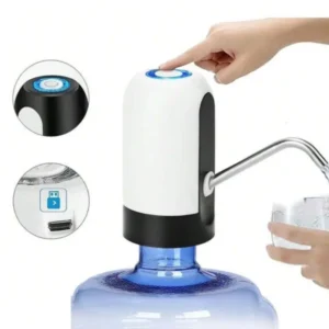 Bomba elétrica para galão de água 20 litros prática, recarregável e fácil de instalar. Ideal para retirar água sem esforço, com funcionamento automático, design compacto e compatibilidade com diversos modelos de galões. Perfeita para uso em casa ou escritório, oferecendo mais higiene, conforto e praticidade no dia a dia.